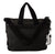 Dolce & Gabbana Black Denim Leather Shoulder Strap Messenger Bag