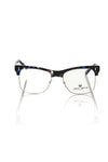 Frankie Morello Blue Metallic Unisex Frame Eyeglasses