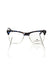 Frankie Morello Blue Metallic Unisex Frame Eyeglasses