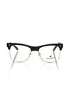 Frankie Morello Black Metallic Unisex Eyeglass Frame