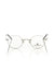 Frankie Morello Silver Metallic Unisex Eyeglass Frame