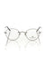 Frankie Morello Gray Metallic Unisex Eyeglass Frame