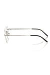 Frankie Morello Silver Metallic Unisex Eyeglass Frame