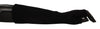 Dolce & Gabbana Black Knitted Fingerless Elbow Length Gloves