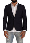Domenico Tagliente Black Single Breasted One Button Suit Jacket