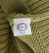 PINK MEMORIES Green Cotton Blend Knitted Sleeveless Sweater