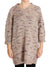 PINK MEMORIES Beige Wool Blend Knitted Oversize Sweater