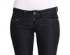Costume National Blue Cotton Stretch Slim Fit Jeans