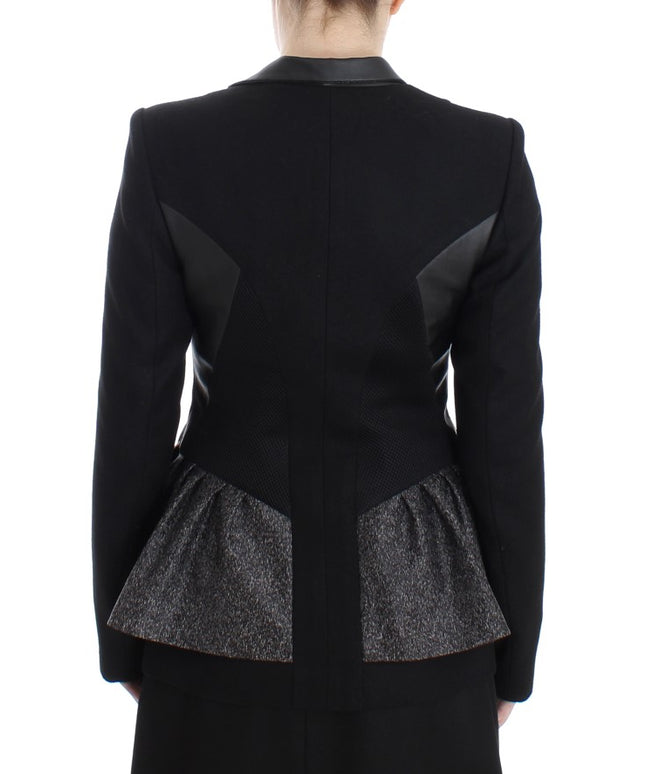 KAALE SUKTAE Black Short Blazer Coat Biker Jacket