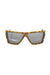 Frankie Morello Brown Acetate Women Sunglass