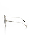 Frankie Morello Black Acetate Women Sunglass