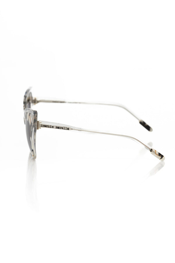 Frankie Morello Black Acetate Women Sunglass