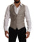 Dolce & Gabbana Beige Wool Single Breasted Waistcoat Vest