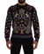 Dolce & Gabbana Bordeaux Cashmere DG Crown Embroidered Sweater