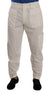 Dolce & Gabbana Off White Cotton Corduroy Cargo Pants