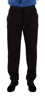 Dolce & Gabbana Bordeaux Cotton Mens Skinny Trouser Pants