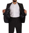Domenico Tagliente Gray Polyester Single Breasted Formal Suit