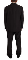 Domenico Tagliente Gray Polyester Single Breasted Formal Suit
