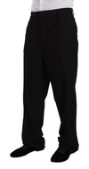 Domenico Tagliente Black Polyester Single Breasted Formal Suit