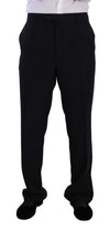 Domenico Tagliente Blue Polyester Single Breasted Formal Suit