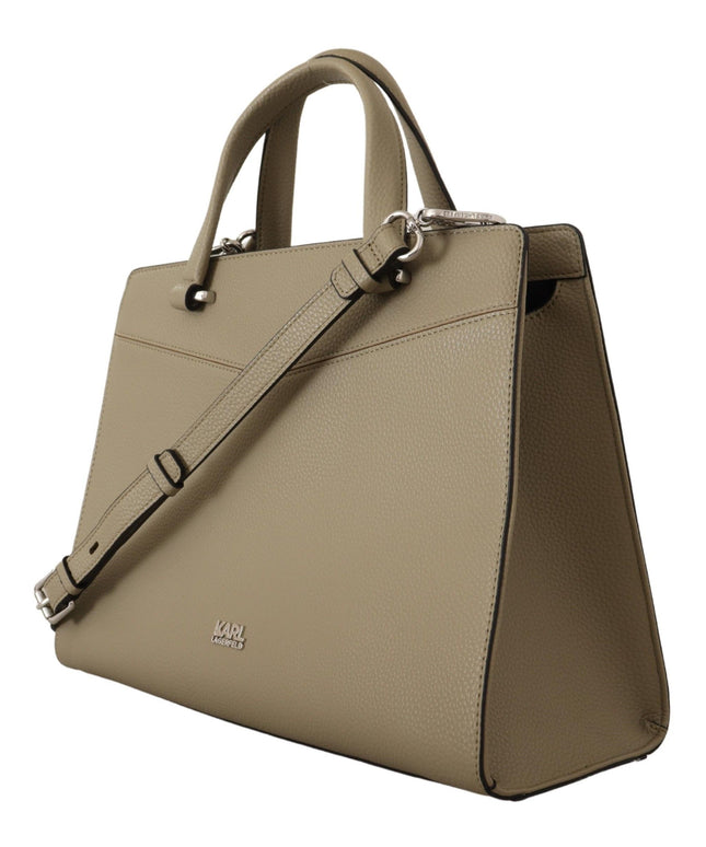 Karl Lagerfeld Enchanting Sage Green Leather Tote