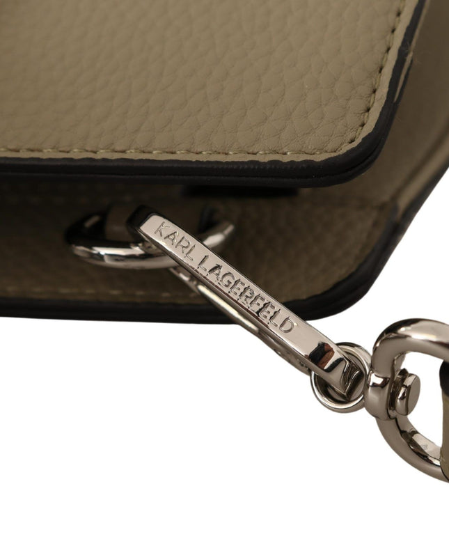 Karl Lagerfeld Enchanting Sage Green Leather Tote