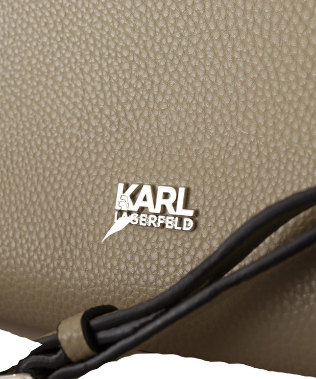 Karl Lagerfeld Enchanting Sage Green Leather Tote