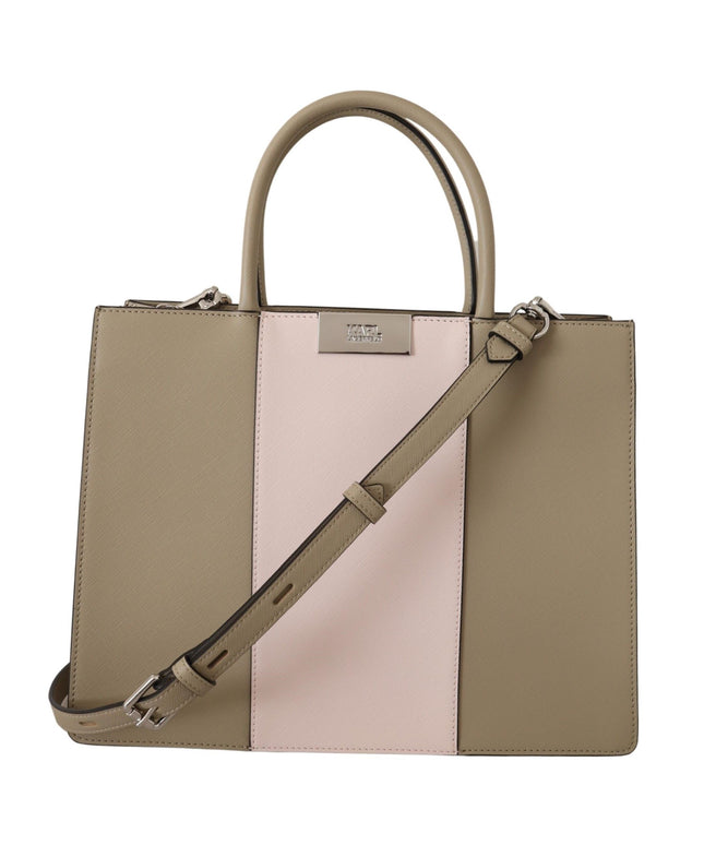 Karl Lagerfeld Elegant Sage Green Tote Shoulder Bag
