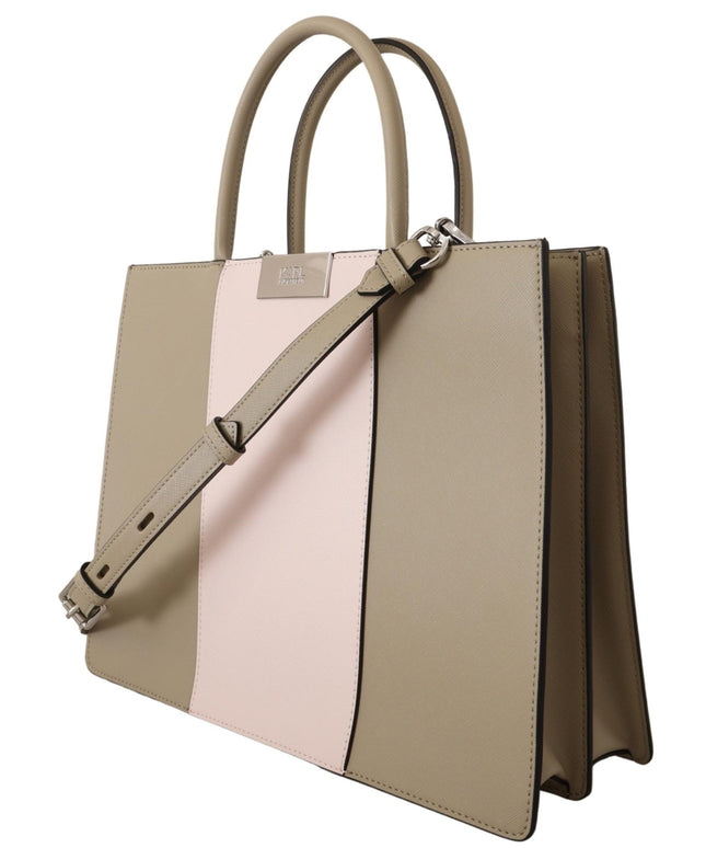 Karl Lagerfeld Elegant Sage Green Tote Shoulder Bag