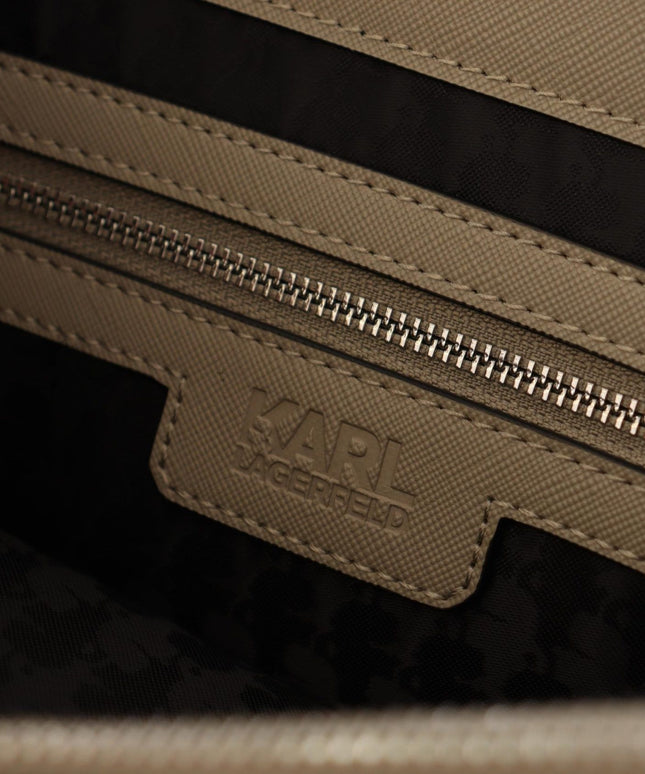 Karl Lagerfeld Elegant Sage Green Tote Shoulder Bag