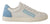 Dolce & Gabbana White Blue Leather Low Top Sneakers Shoes