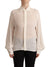 Dsquared² Off White Silk Long Sleeves Collared Blouse Top