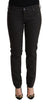 Ermanno Scervino Black Low Waist Skinny Denim Cotton Jeans