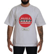 تي شيرت Dolce &amp; Gabbana White Amor Heart Cotton Crewneck