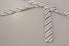 Dolce & Gabbana White Black Polka Dot 100% Silk Neck Papillon Bow Tie