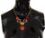 Dolce & Gabbana Gold Rose Love Crystal Charm Chain Necklace