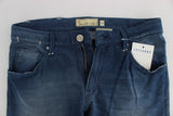 Acht Blue Wash Denim Cotton Stretch Slim Fit Jeans