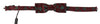 Dolce & Gabbana Maroon Pattern Adjustable Neck Papillon Bow Tie