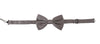 Dolce & Gabbana Gray 100% Silk Adjustable Neck Papillon Tie
