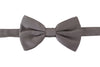 Dolce & Gabbana Gray 100% Silk Adjustable Neck Papillon Tie