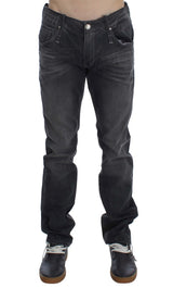Acht Gray Cotton Regular Low Fit Jeans