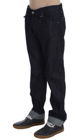 Acht Blue Cotton Regular Straight Fit Jeans