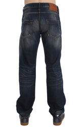 Acht Blue Wash Straight Fit Low Waist Jeans