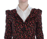 BENCIVENGA Black Multicolor Floral Suit