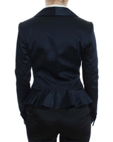 Exte Blue Three Button Single Breasted Blazer Jacket