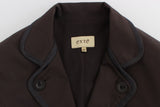 Exte Brown Stretch Two Button Suit