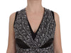Karl Lagerfeld Gray Black Silk Blouse Top