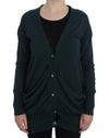 PINK MEMORIES Green Button Down Cardigan Sweater