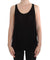 PLEIN SUD Black Stretch Sleeveless Blouse