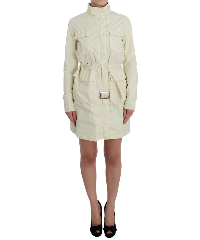 P.A.R.O.S.H. Beige Weather Proof Trench Jacket Coat